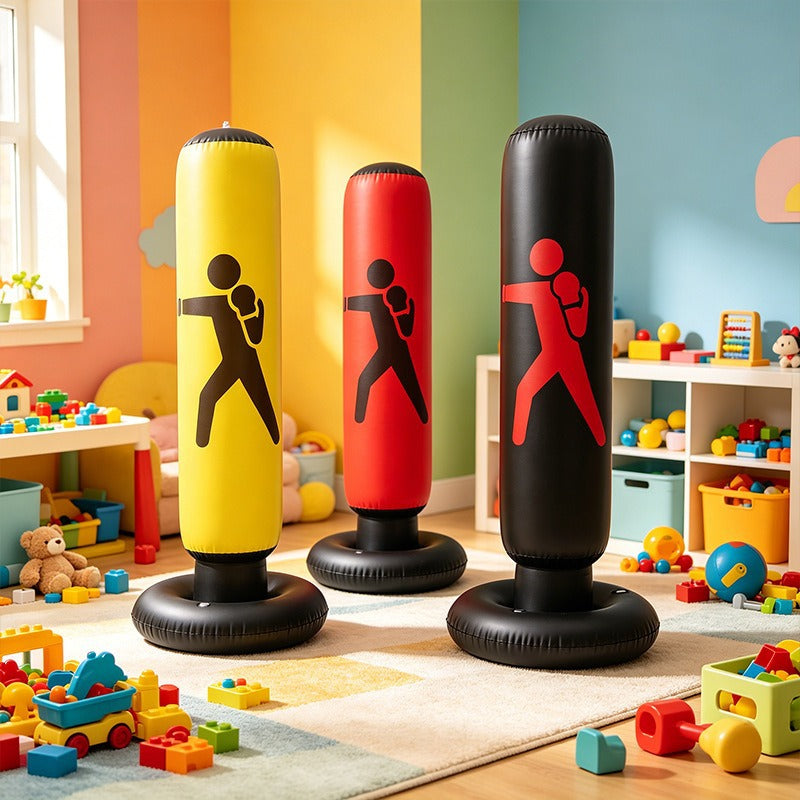 Saco de Boxeo Hinchable Infantil con Diseño de Animales SheutSoul – foto 2