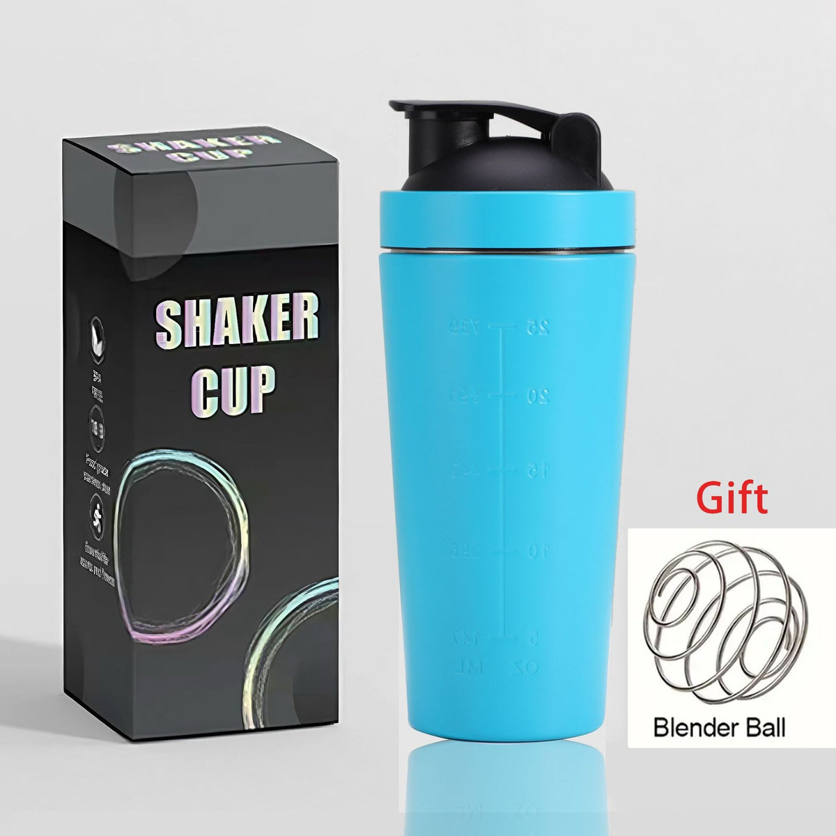 Shaker de Acero Inoxidable para Fitness