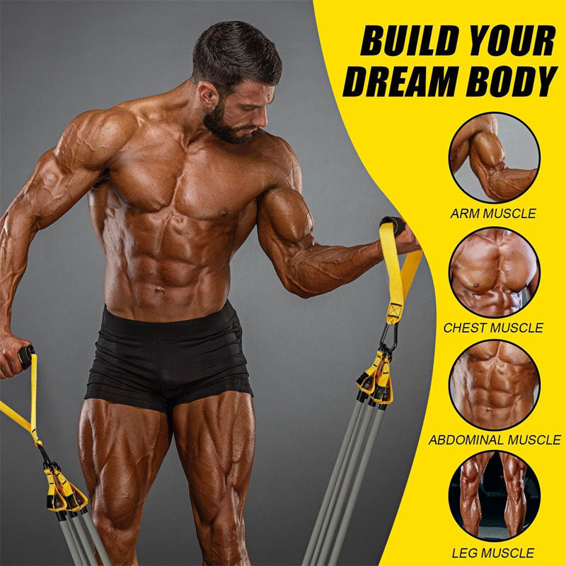 TPE Resistance Band Set with Accessories