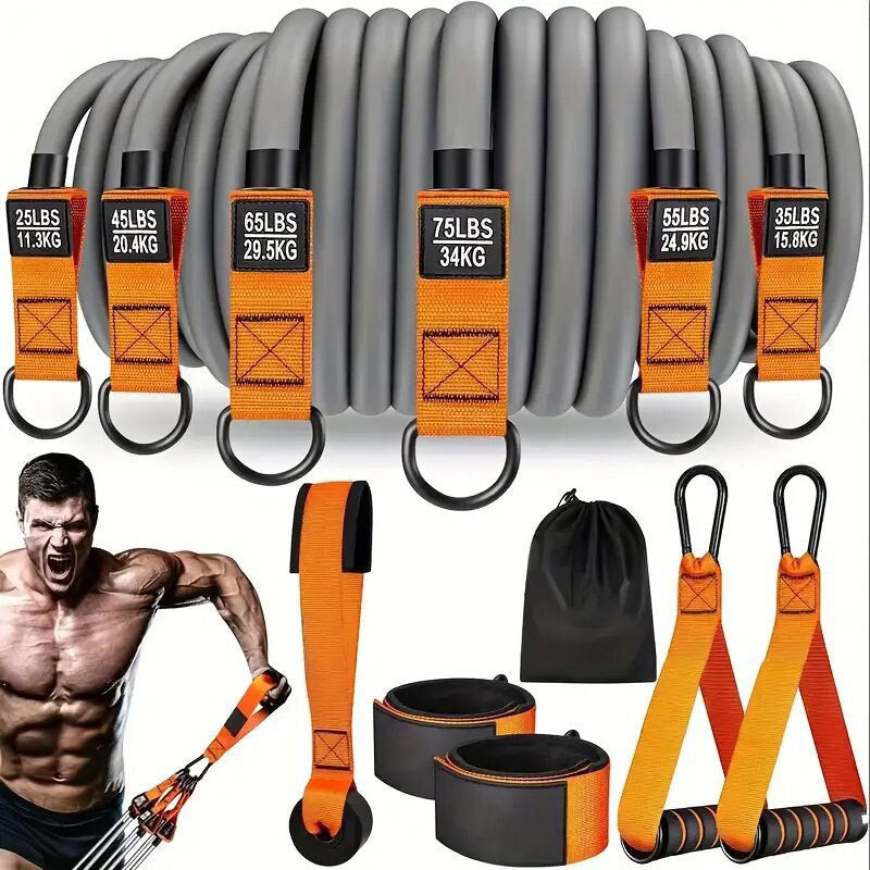 TPE Resistance Band Set with Accessories
