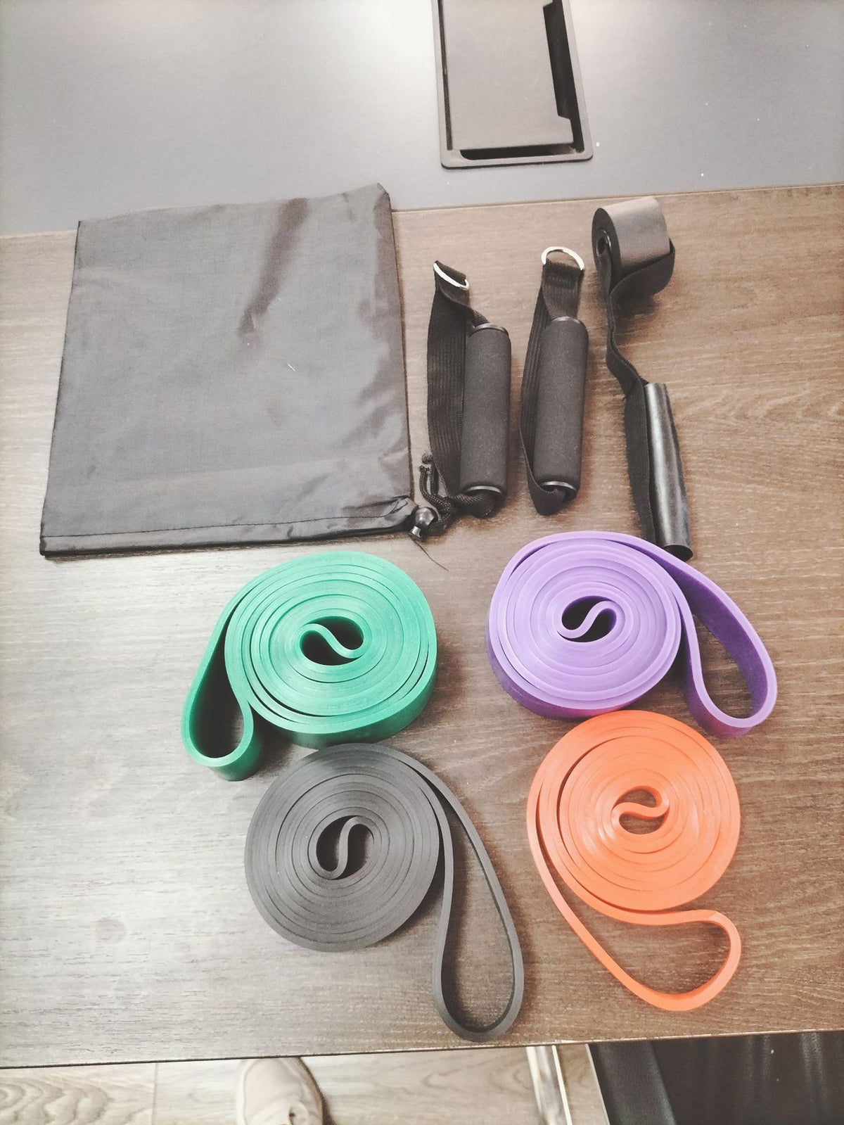 Elastic Fitness Resistance Band with Handles