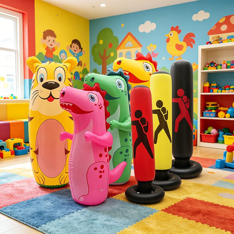 Saco de Boxeo Hinchable Infantil con Diseño de Animales SheutSoul – foto principal